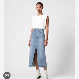 All Saints denim skirt